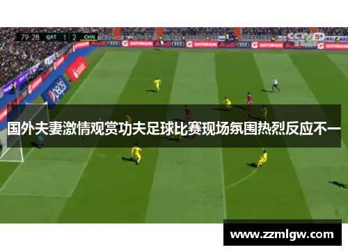 国外夫妻激情观赏功夫足球比赛现场氛围热烈反应不一